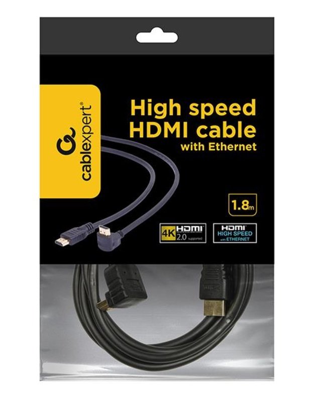 CABLE HDMI-HDMI 1.8M V2.0/90DEG. CC-HDMI490-6 GEMBIRD