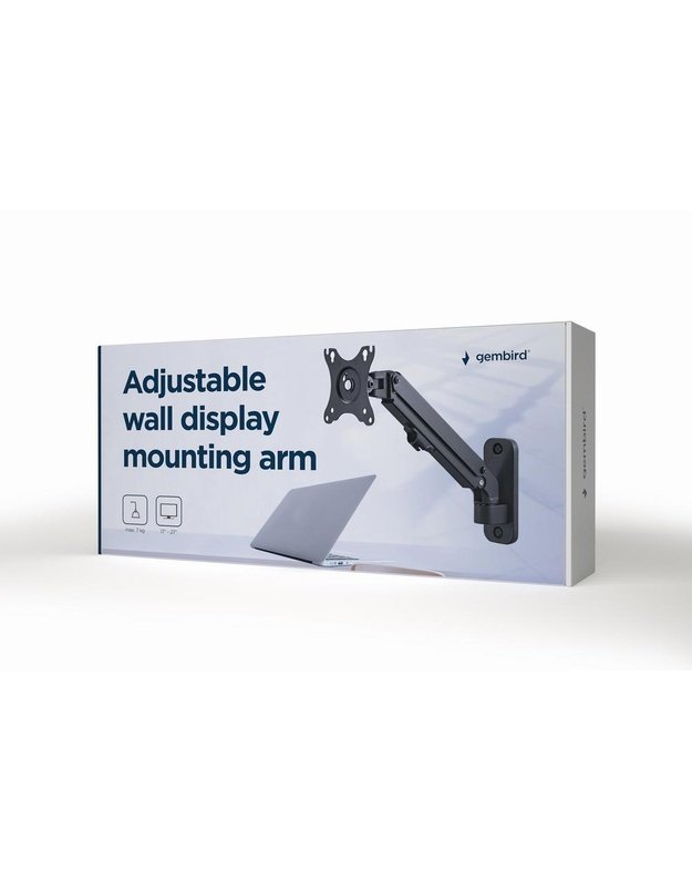 Sieninis monitoriaus laikiklis Gembird iki 27" (MA-WA1-01)