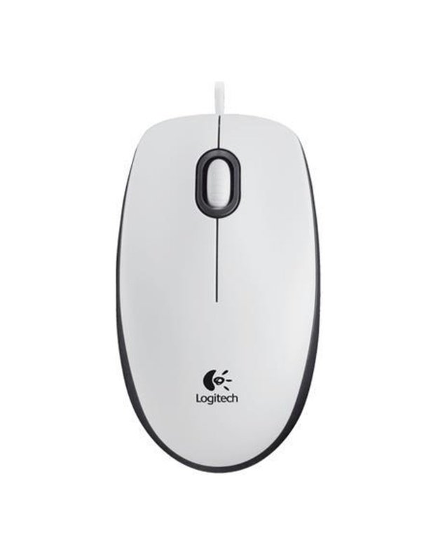 MOUSE USB OPTICAL M100/WHITE 910-006764 LOGITECH