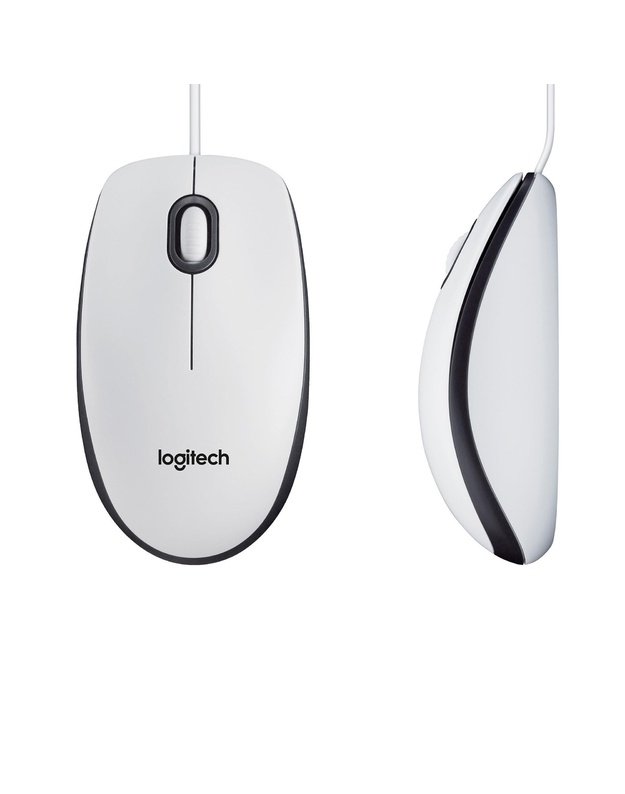 MOUSE USB OPTICAL M100/WHITE 910-006764 LOGITECH