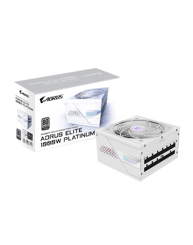 Power Supply|GIGABYTE|GP-AE1000PM PG5 ICE|1000 Watts|Efficiency 80 PLUS PLATINIUM|PFC Active|MTBF 100000 hours|GP-AE1000PMPG5ICE