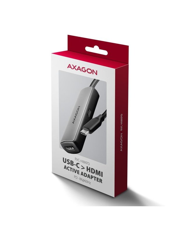 I/O ADAPTER USB-C TO HDMI/0.16M RVC-HI8KPD AXAGON