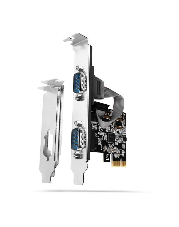 NET CARD PCIE 2PORT 250KBPS/SP&LP PCEA-S2N AXAGON
