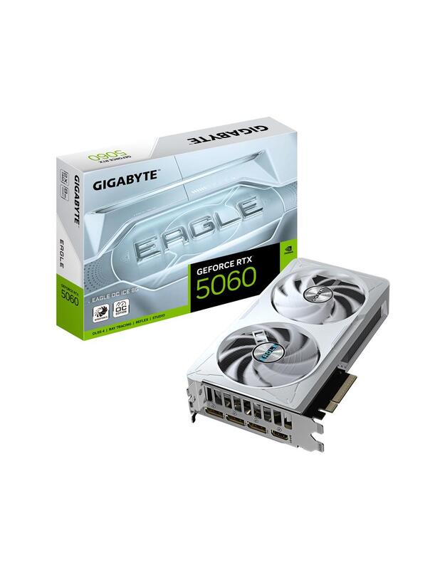 VGA PCIE16 RTX5060 8GB GDDR7/N5060EAGLEOC ICE-8GD GIGABYTE