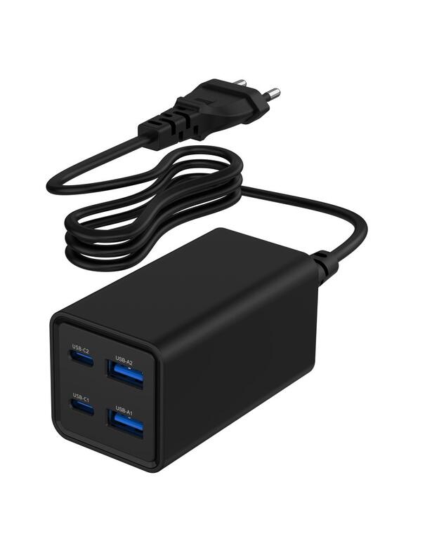 CHARGER USB UNIVERSAL 4P 65W/TA-UC-2A2C-PD65-01-BK GEMBIRD