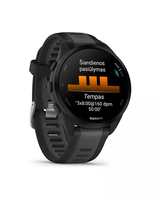 Garmin Forerunner 165 Smart Watch Black/Slate Grey