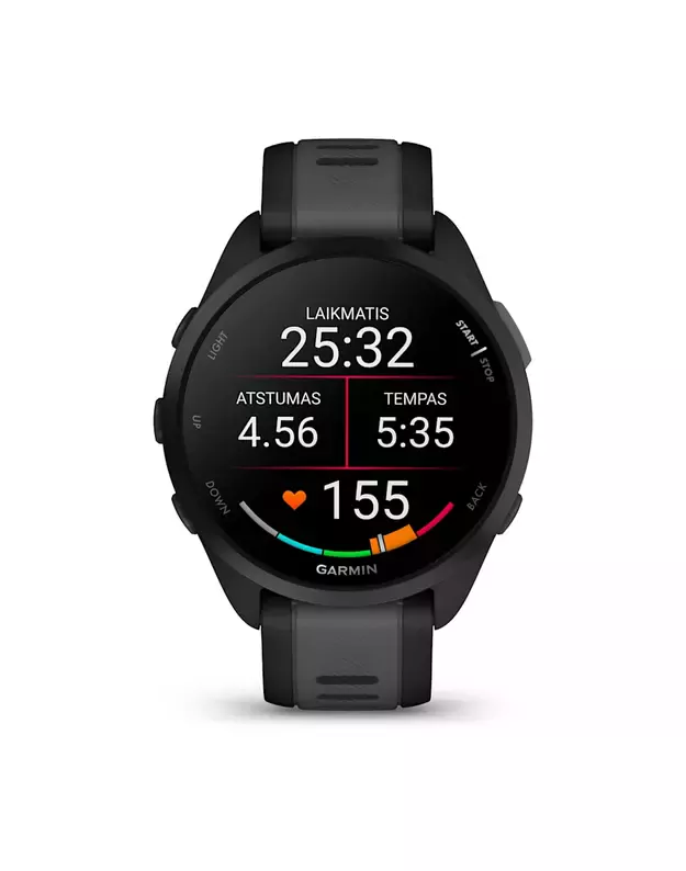 Garmin Forerunner 165 Smart Watch Black/Slate Grey