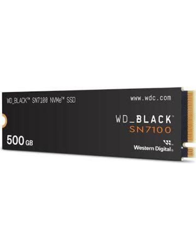 SSD|WESTERN DIGITAL|Black SN7100|500GB|M.2|PCIe Gen4|NVMe|3D TLC|Write speed 5800 MBytes/sec|Read speed 6800 MBytes/sec|WDS500G4X0E