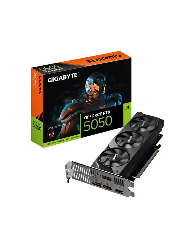 Graphics Card|GIGABYTE|NVIDIA GeForce RTX 5050|8 GB|GDDR6|128 bit|PCIE 5.0 16x|GPU 2587 MHz|Triple slot Fansink|GV-N5050OC-8GL1.0