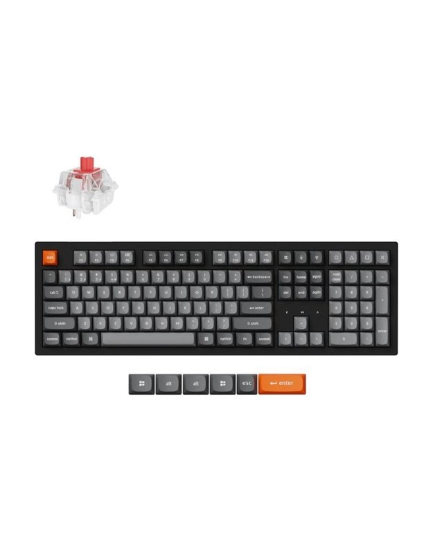 Belaidė klaviatūra Keychron K10 Max RGB, juoda (K10M-H1)
