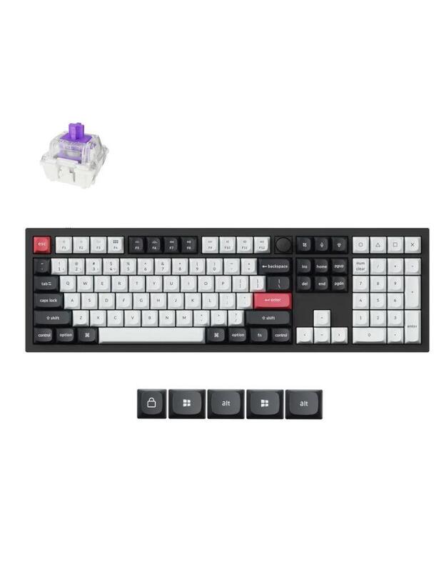KEYBOARD WRL Q6 HE RGB/CARBON BLACK Q6H-M1 KEYCHRON