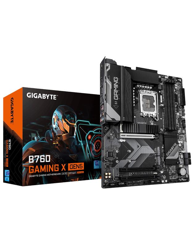 Mainboard|GIGABYTE|Intel B760 Express|LGA1700|ATX|Memory DDR5|Memory slots 4|B760GAMINGXGEN5
