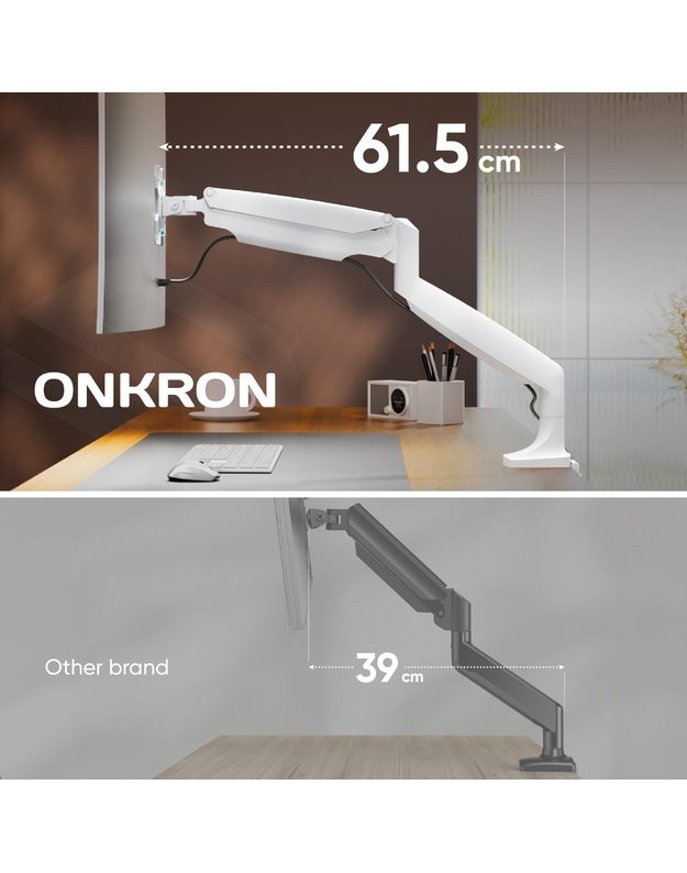 MONITOR ACC WALL MOUNT/13-32  WHITE G100-W ONKRON