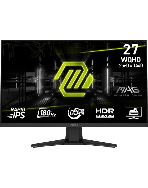 LCD Monitor|MSI|MAG 274QF|27 |Gaming|Matte|Panel IPS|2560x1440|16:9|180Hz|0.5 ms|Colour Black|MAG274QF