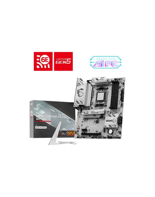 Mainboard|MSI|AMD B850|SAM5|ATX|Memory DDR5|Memory slots 4|B850GAMINGPLUSWIFI6E