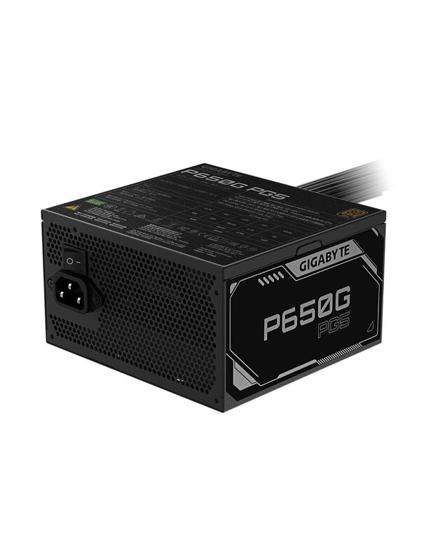 Power Supply|GIGABYTE|GP-P650G PG5|ATX 3.1|650 Watts|Efficiency 80 PLUS GOLD|PFC Active|MTBF 100000 hours|GP-P650GPG5
