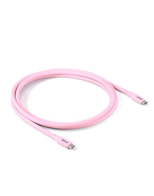 CABLE USB-C TO USB-C 2M/M/M PINK CAC-3002 CLUB3D