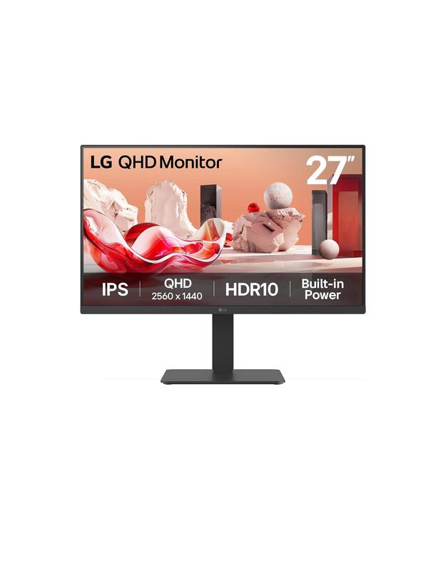 LCD Monitor|LG|27  |2560 x 1440 pixels|Quad HD|Native aspect ratio 16:9|LCD|Flat|27BA54QB-B