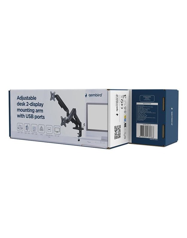 DISPLAY ACC MOUNTING ARM/17-32  MA-DA2U-01 GEMBIRD