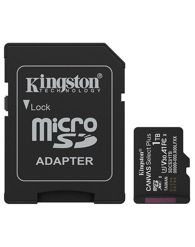 MEMORY MICRO SDXC 1TB UHS-I/W/ADAPTER SDCS3/1TB KINGSTON