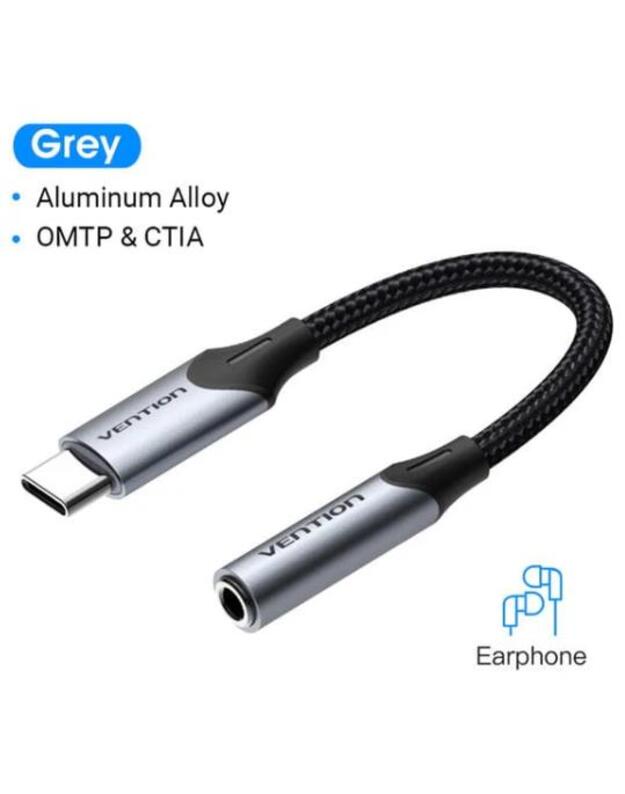 ADAPTER USB-C TO AUDIO 3.5MM/0.1M BGJHA VENTION