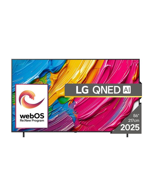 TV Set|LG|86 |4K/Smart|3840x2160|Wireless LAN|Bluetooth|webOS|Black|86QNED80A3A