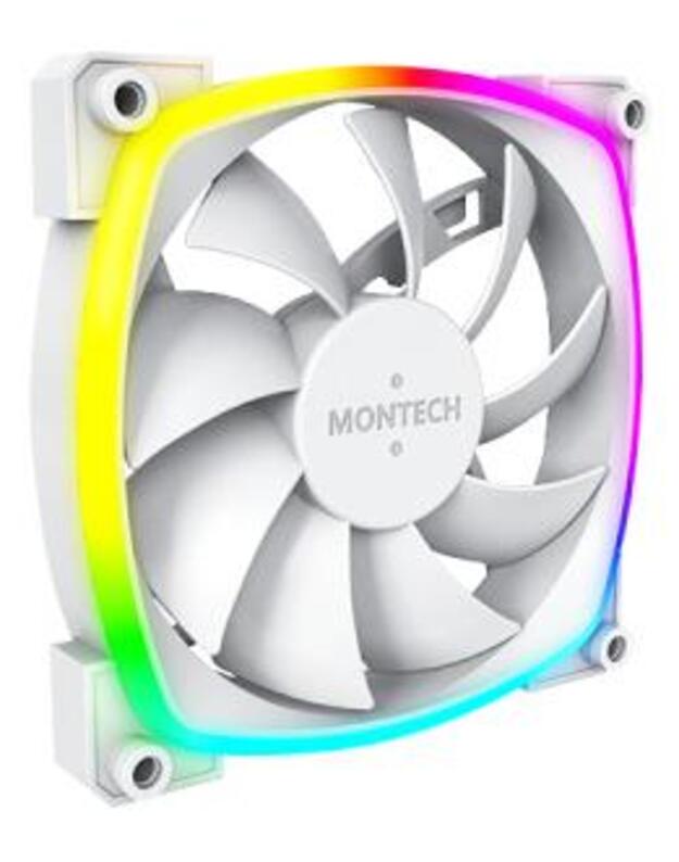 CASE FAN 120MM/AX120 PWM WHITE 3 IN 1 MONTECH