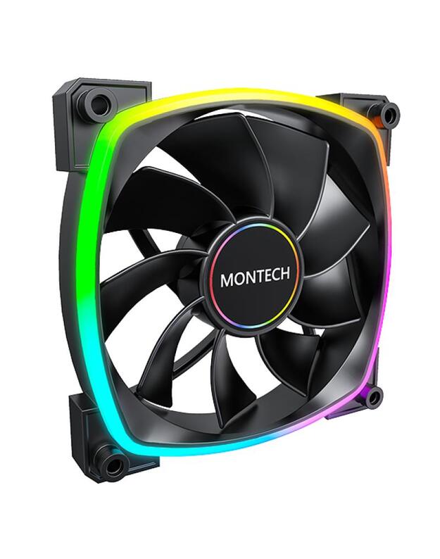 CASE FAN 140MM/RX140 PWM BLACK MONTECH
