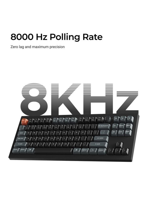 Belaidė klaviatūra Keychron V3 Ultra, juoda (V3U-D4)