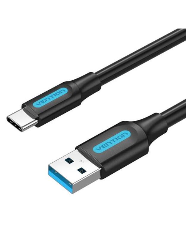 CABLE USB3.0 TO USB-C MALE/2M BLACK COZBH VENTION
