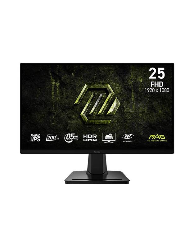 LCD Monitor|MSI|24.5  |1920 x 1080 pixels|Full HD|Native aspect ratio 16:9|LCD|Flat|MAG256FE20
