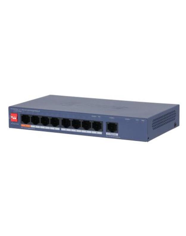 Switch|DAHUA|CS4009-8ET1GT-60|Switch type Managed|Switch layer L2|9xRJ-45 ports|RJ-45 Ports Type Gigabit Ethernet (10/100/1000)|8xFast Ethernet (copper) ports quantity|1xGigabit Ethernet (copper) ports quantity|Power over Ethernet (PoE) Yes|CS4009-8ET1GT-