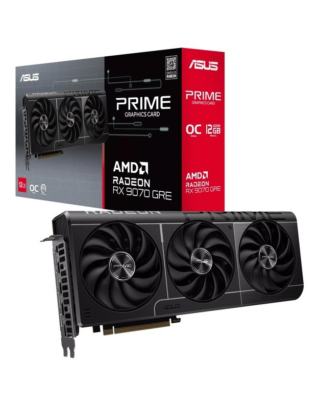 Vaizdo plokštė ASUS Prime Radeon RX 9070 GRE OC 12GB GDDR6, 192 bit, PCIe 5.0 (PRIME-RX9070GRE-O12G)