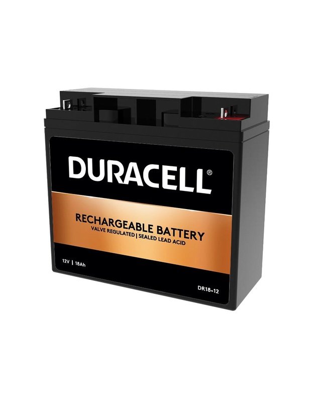 VRLA akumuliatorius Duracell 12 V, 18 Ah (DR18-12)