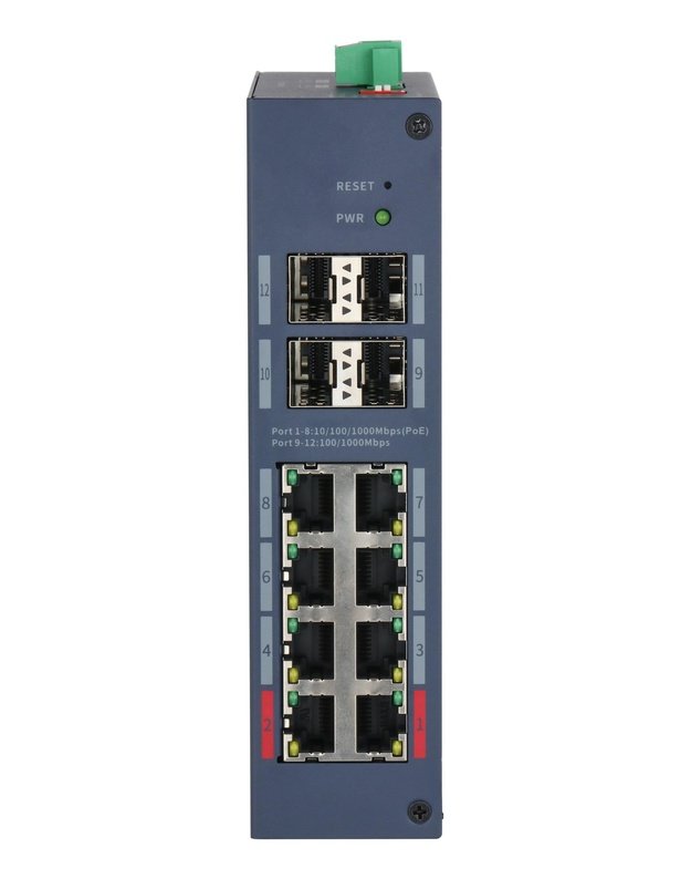 Switch|DAHUA|CHS4412-8GT-125|Switch type Managed|Switch layer L2|Form factor Desktop|8xRJ-45 ports|RJ-45 Ports Type Gigabit Ethernet (10/100/1000)|4xFiber ports quantity|Power over Ethernet (PoE) Yes|8xPower over Ethernet (PoE) ports quantity|2xPower over