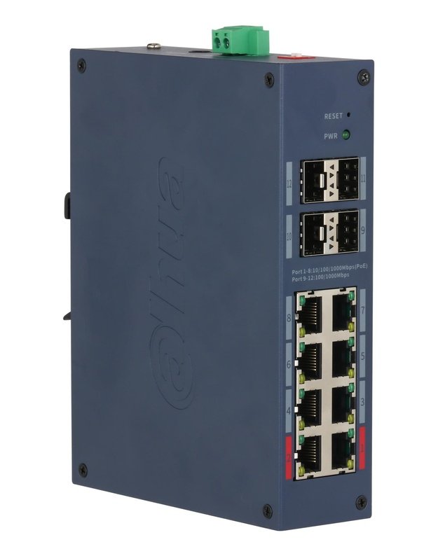 Switch|DAHUA|CHS4412-8GT-125|Switch type Managed|Switch layer L2|Form factor Desktop|8xRJ-45 ports|RJ-45 Ports Type Gigabit Ethernet (10/100/1000)|4xFiber ports quantity|Power over Ethernet (PoE) Yes|8xPower over Ethernet (PoE) ports quantity|2xPower over
