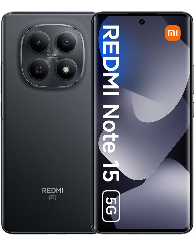 Xiaomi Redmi Note 15 5G 128GB, 6GB RAM, Juodas