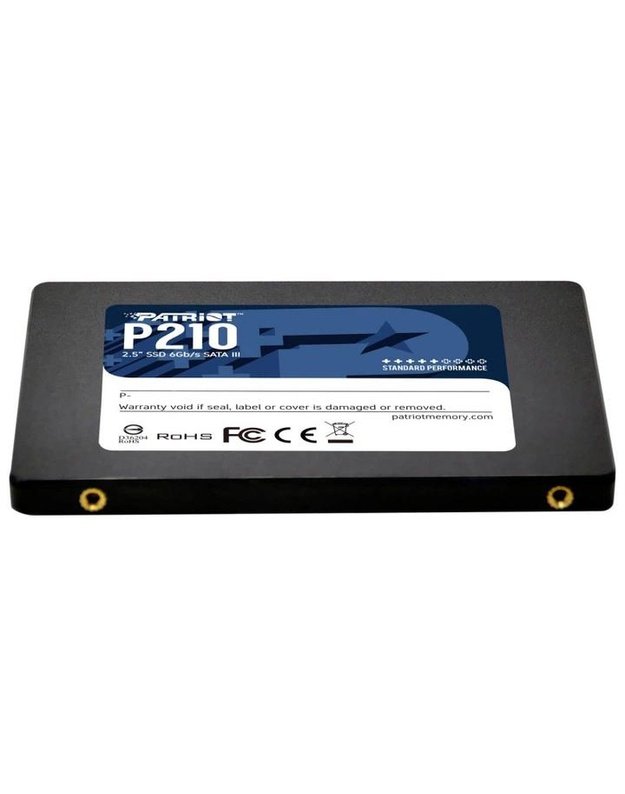 SSD|PATRIOT|P210|512GB|SATA 3.0|Rašymo greitis 430 MB/sek|Nuskaitymo greitis 520 MB/sek|2,5