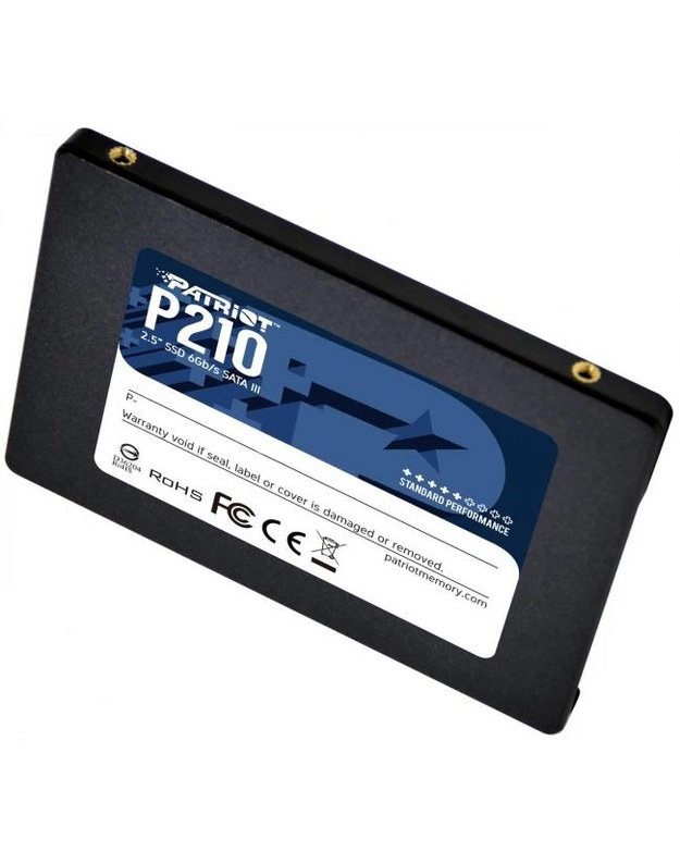 SSD|PATRIOT|P210|512GB|SATA 3.0|Rašymo greitis 430 MB/sek|Nuskaitymo greitis 520 MB/sek|2,5