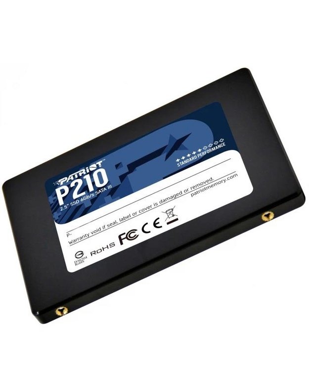 SSD|PATRIOT|P210|512GB|SATA 3.0|Rašymo greitis 430 MB/sek|Nuskaitymo greitis 520 MB/sek|2,5