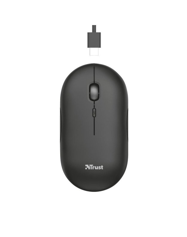 MOUSE USB OPTICAL WRL/PUCK RECHARGEABLE 24059 TRUST