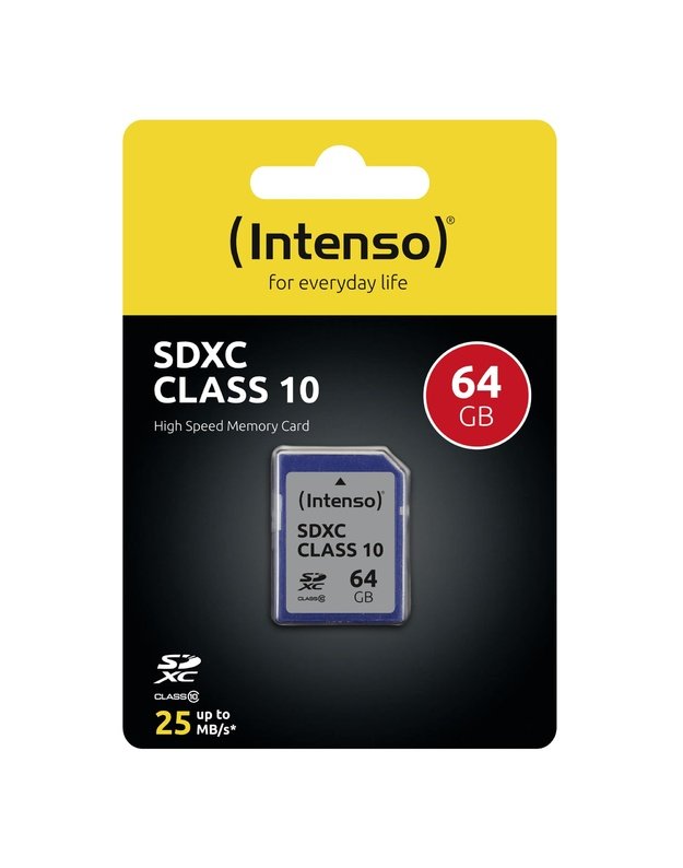 MEMORY SDXC 64GB C10/3411490 INTENSO