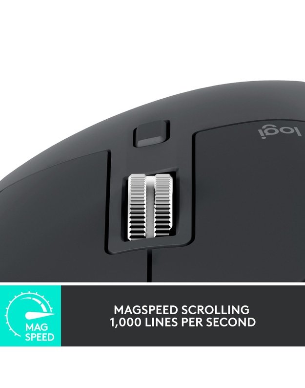 MOUSE BLUETH OPTICAL MASTER 3S/BLACK 910-006559 LOGITECH