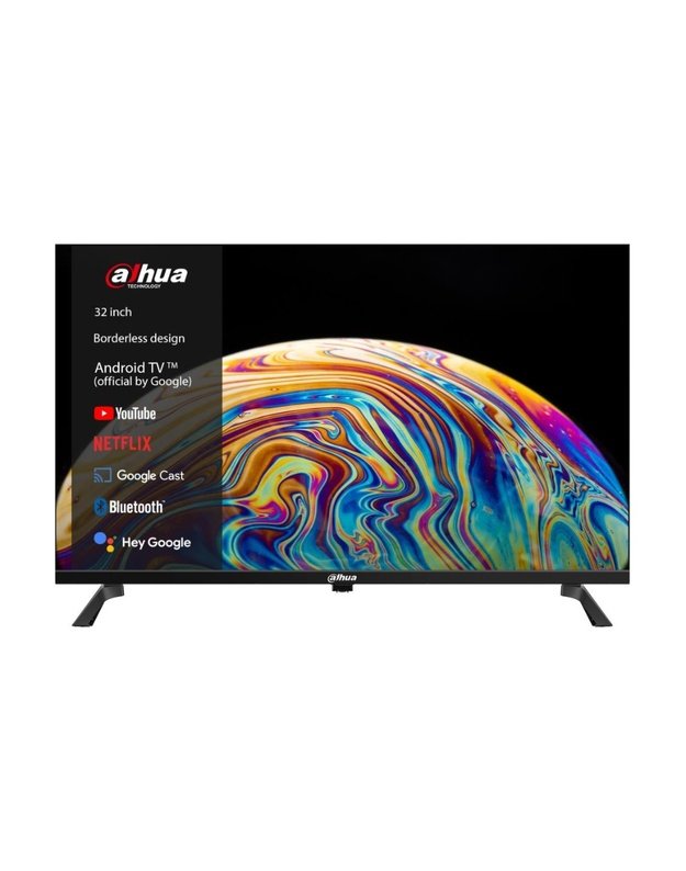 Televizorius Dahua 32" 1366x768, Android TV, juodas (DHI-LTV32-SD100)