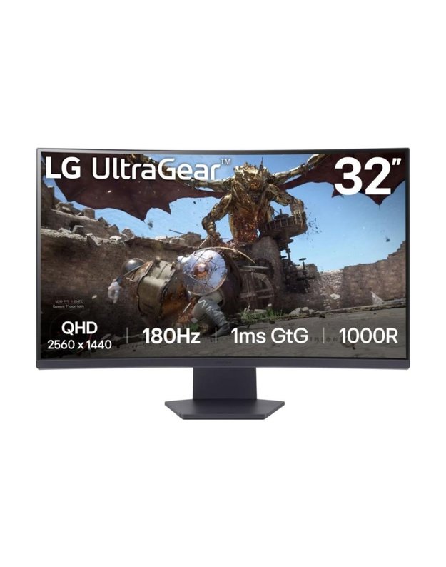 LCD Monitor|LG|32GS60QC-B|32 |Gaming/Curved|Panel VA|2560x1440|16:9|180 Hz|Matte|1 ms|Tilt|32GS60QC-B
