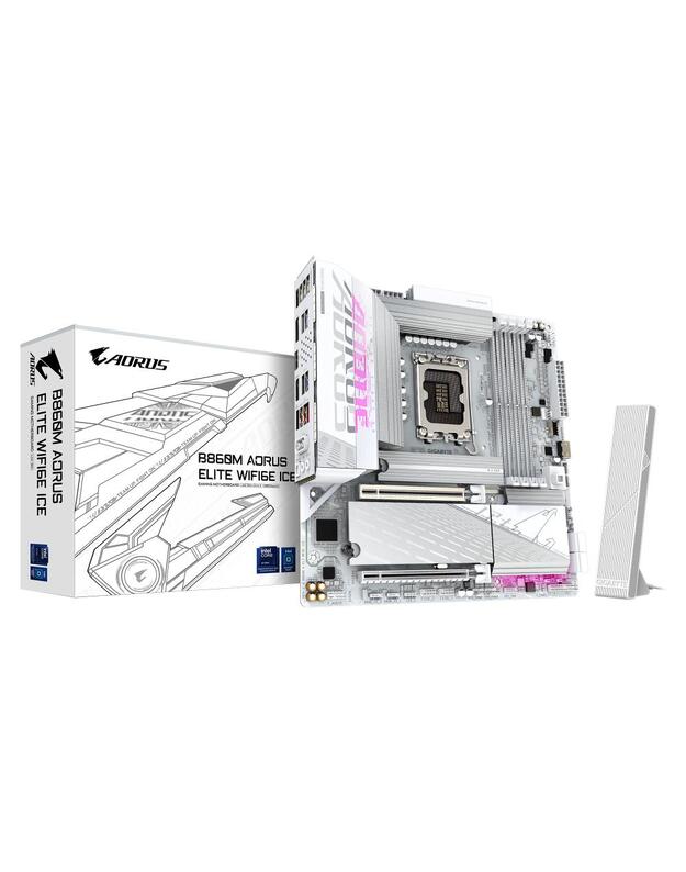 Mainboard|GIGABYTE|Intel B860 Express|LGA1851|Micro-ATX|Memory DDR5|1xPCI-Express 16x|3xM.2|1xHDMI|1xDisplayPort|4xUSB 2.0|6xUSB 3.2|1xUSB-C|1xOptical S/PDIF|1xRJ45|2xAudio port|B860MAELTWF6EICE1.0