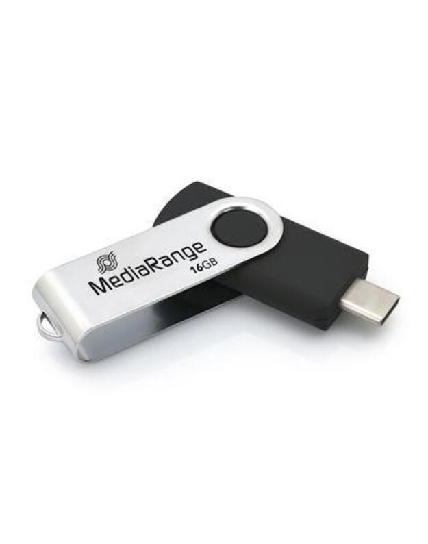 MEMORY DRIVE FLASH USB-C 16GB/MR1951 MEDIARANGE