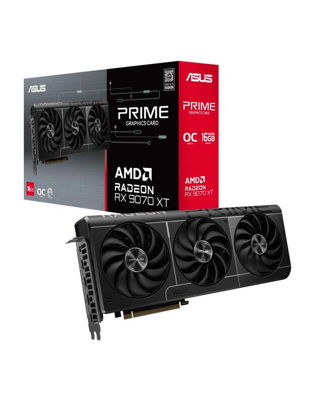 VGA PCIE16 RX9070XT 16GB GDDR6/PRIME-RX9070XT-O16G ASUS