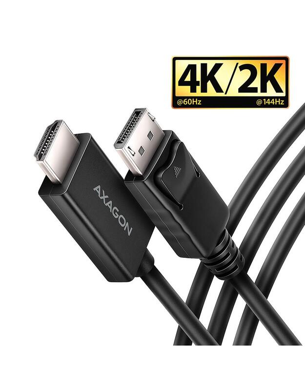 CABLE DP TO HDMI 1.8M/RVD-HI20C2 AXAGON