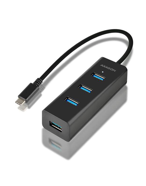 I/O HUB USB-C 4PORT CHARGING/0.4M HUE-S2C AXAGON